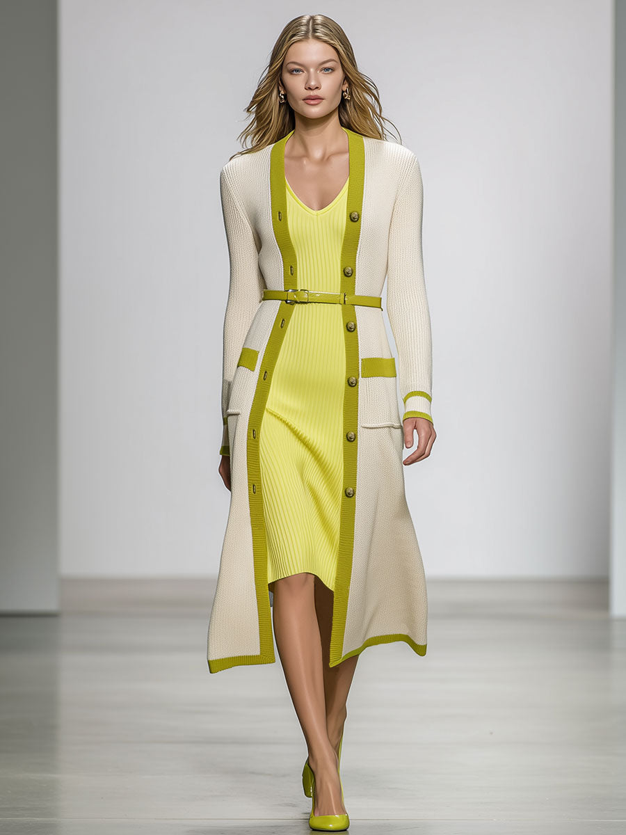 Fashion Classic Button Knit Cardigan