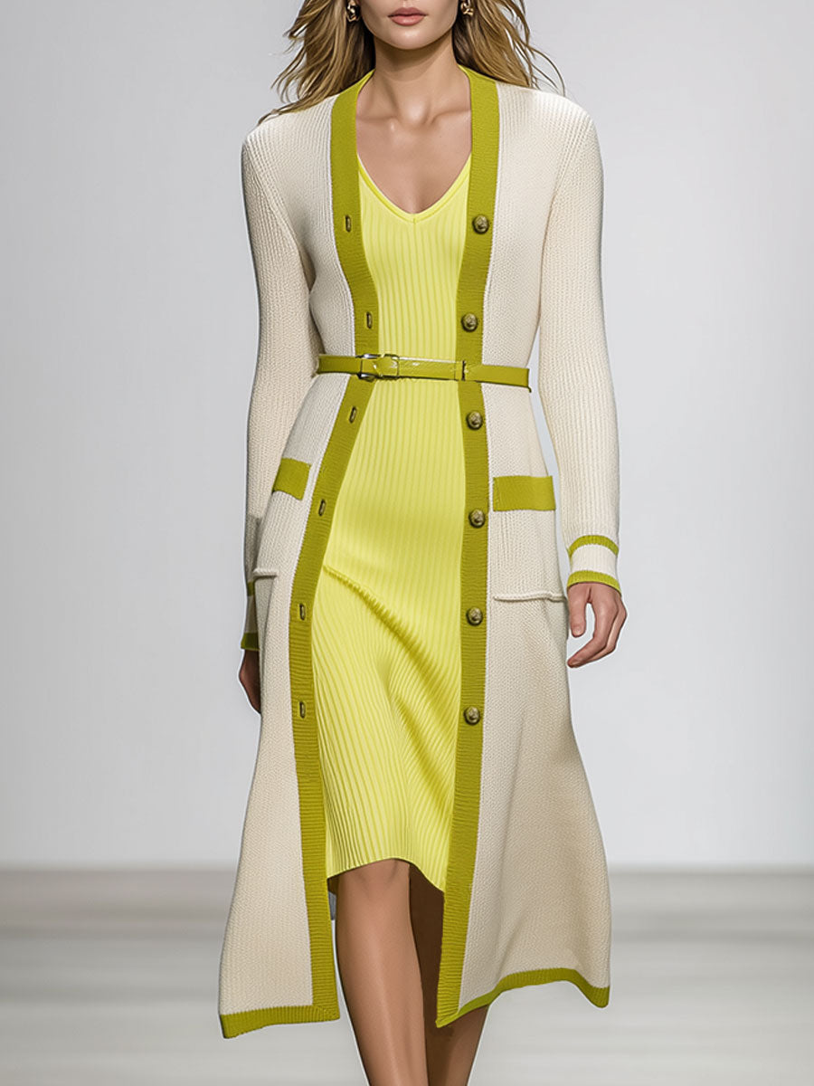 Fashion Classic Button Knit Cardigan