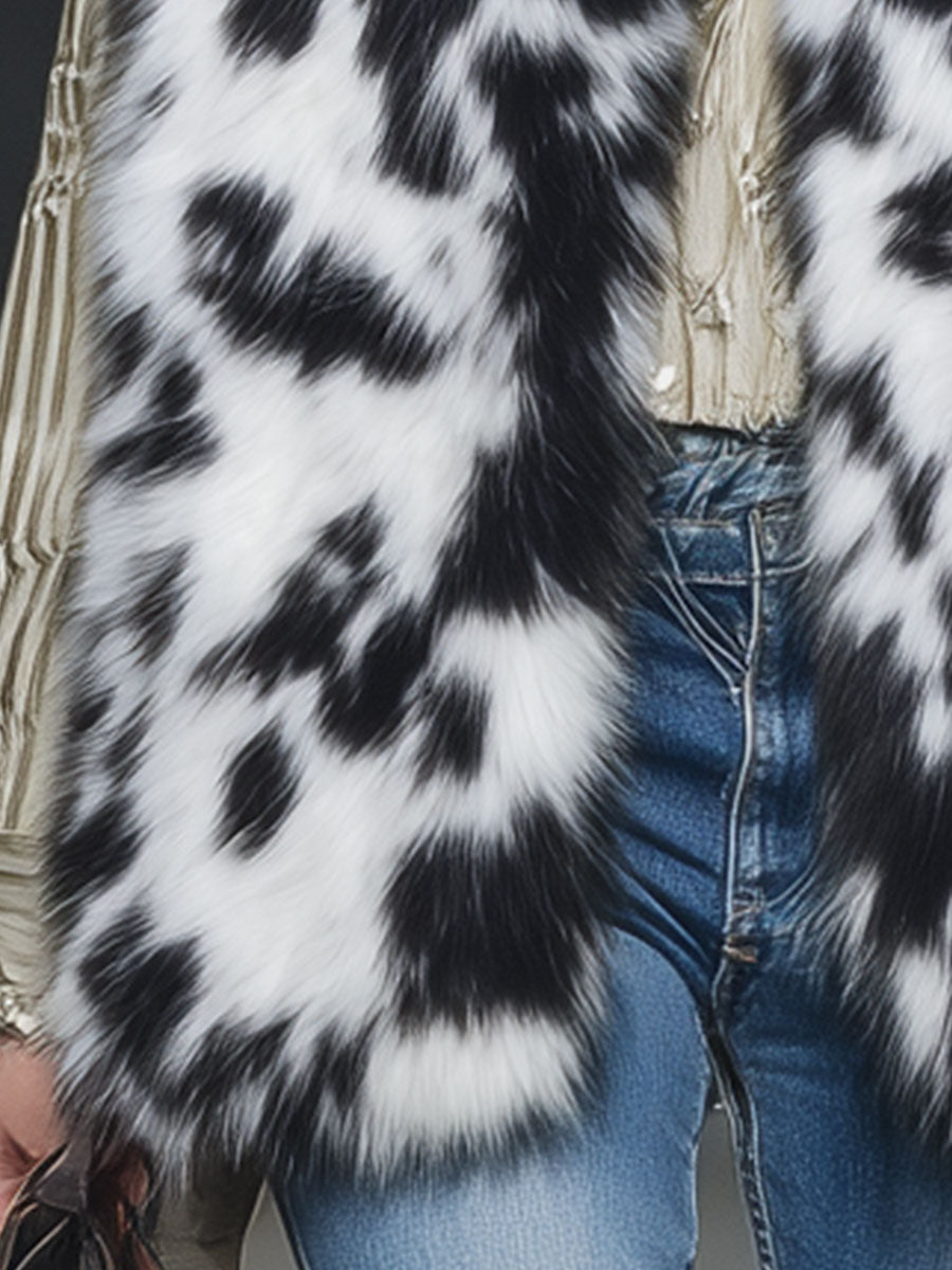 Casual Loose Retro Fashion Faux Fur Vest
