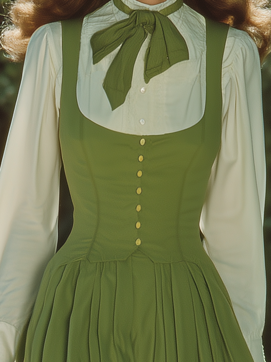 Vacation-style Nature-inspired Shirt And Maxi Dress Set