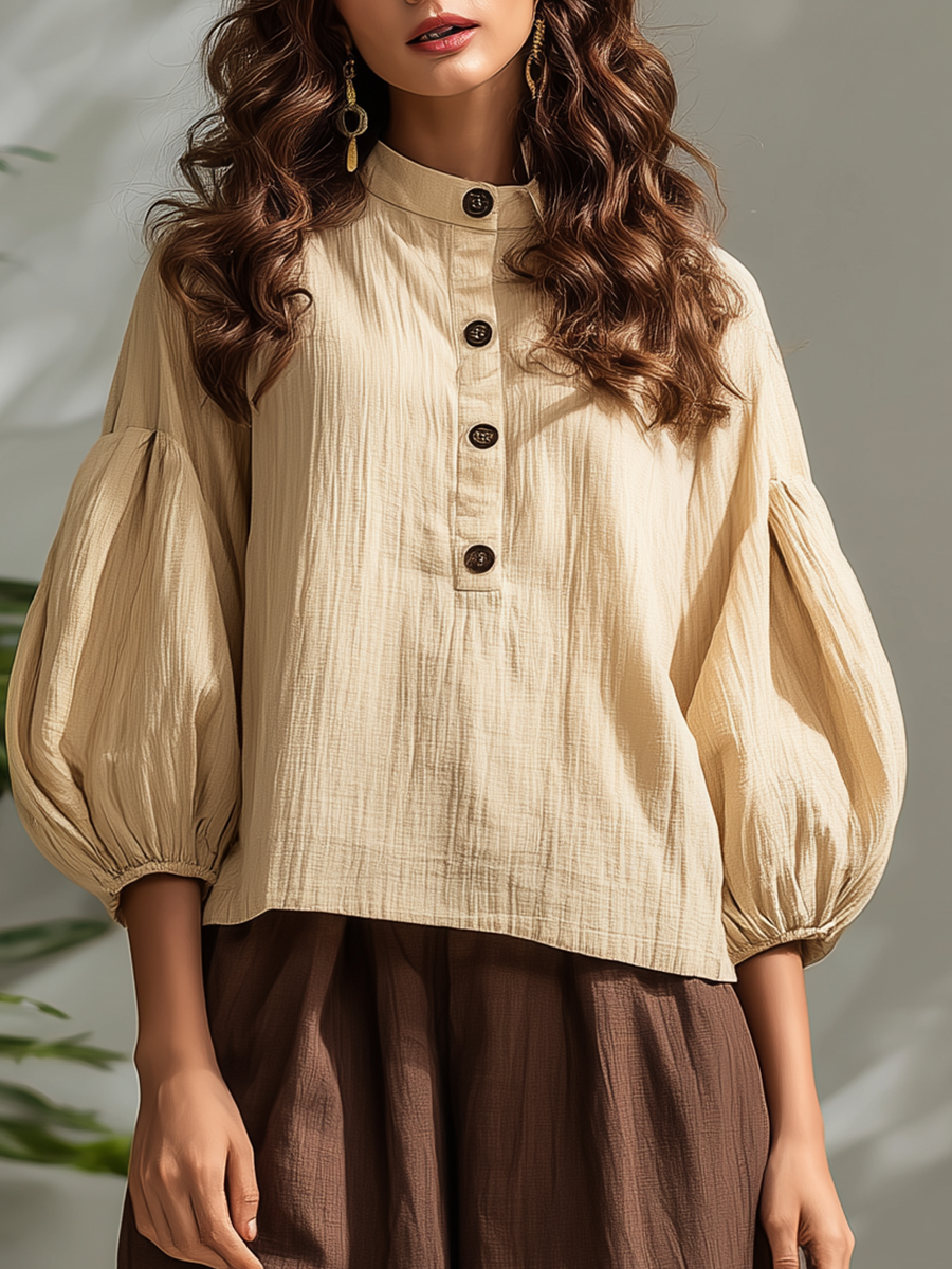 Bohemian Style Long-sleeved Embroidered Pants Set