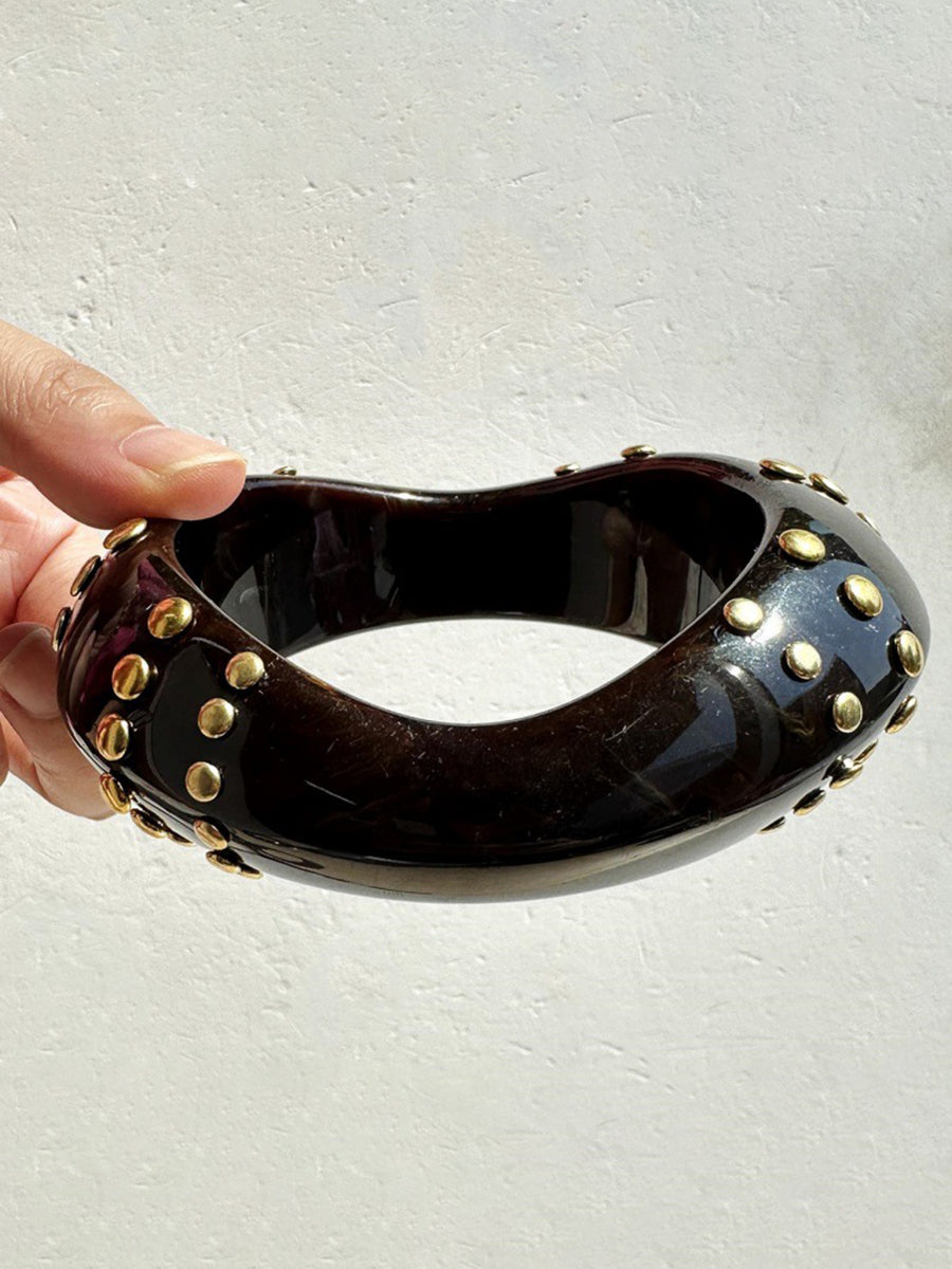 Exaggerated Studded Resin Bracelet