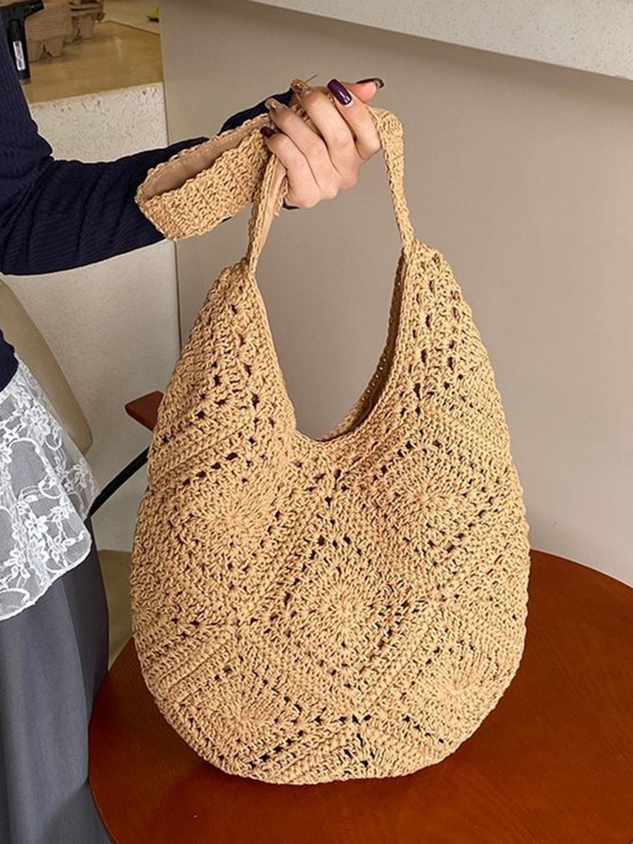 Ethnic Style Hollow-out Beach Bag