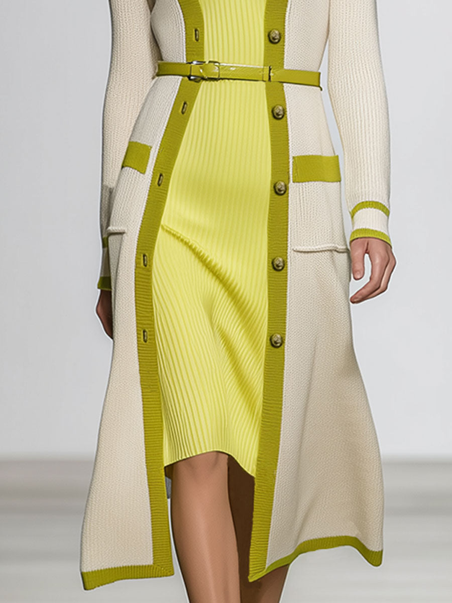 Fashion Classic Button Knit Cardigan